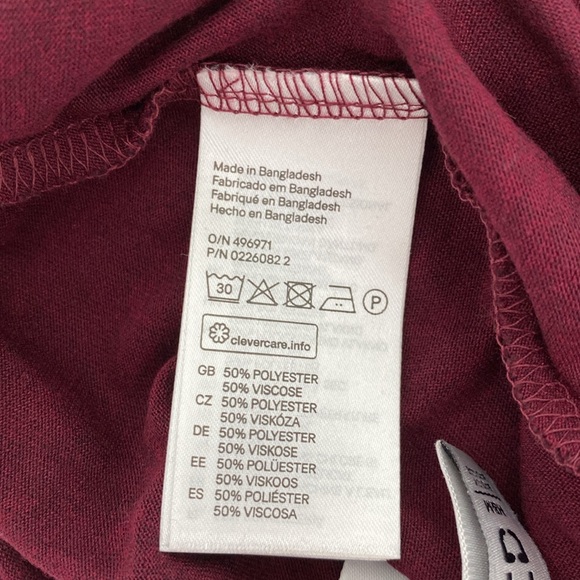 H&M women’s maroon spaghetti strap tank top - size xs - Picture 4 of 4